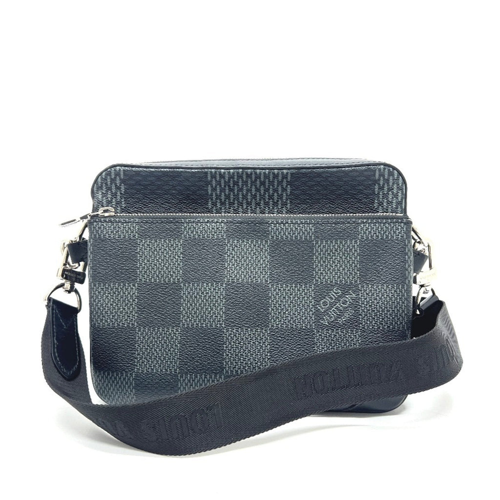 Louis Vuitton Black Galle Damier Graphite Shoulder Bag (Pre-Owned)