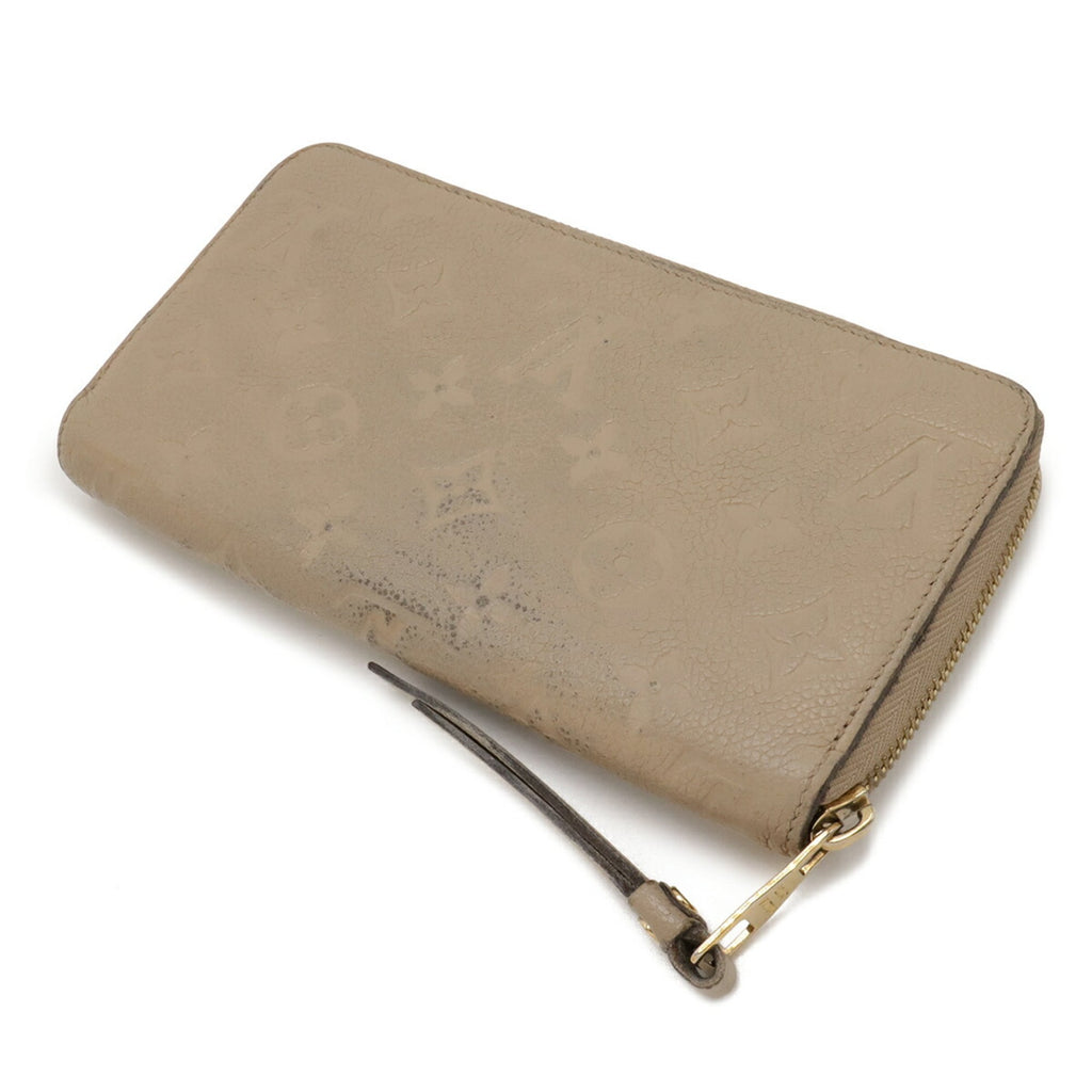 Louis Vuitton Beige Monogram Empreinte Leather Long Wallet (Bi-Fold) (Pre-Owned)