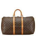 Louis Vuitton Brown Pvc Leather Boston Bag (Pre-Owned)