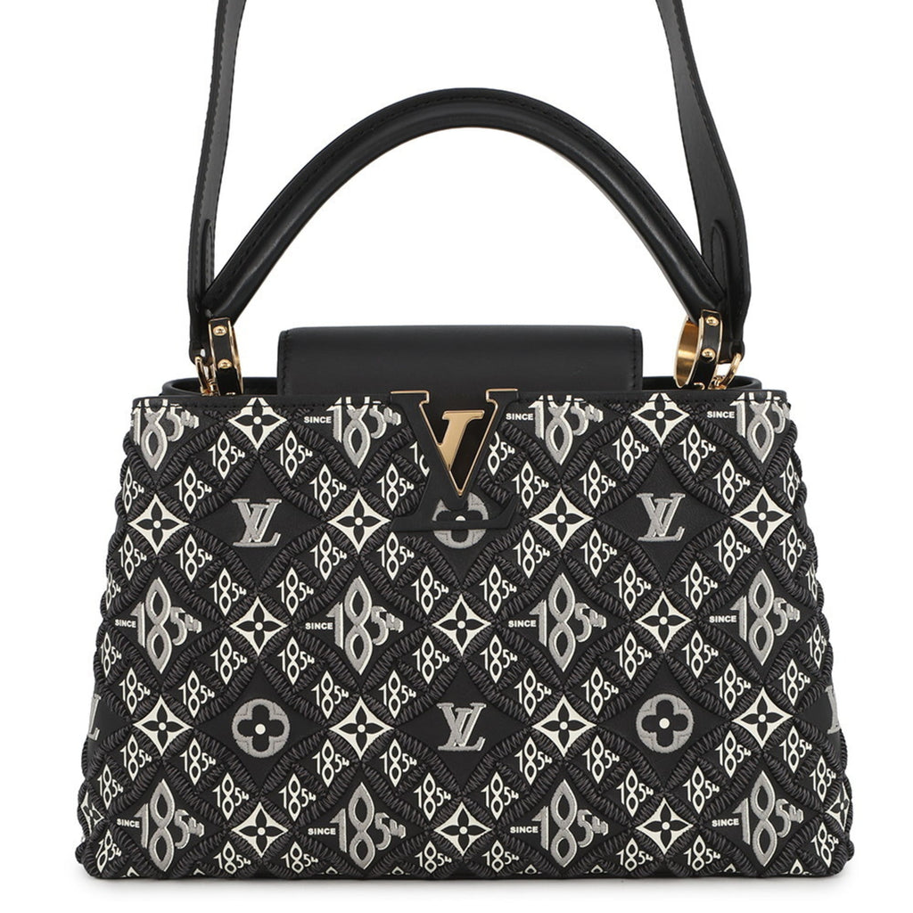 Louis Vuitton Black Noir Leather Handbag (Pre-Owned)