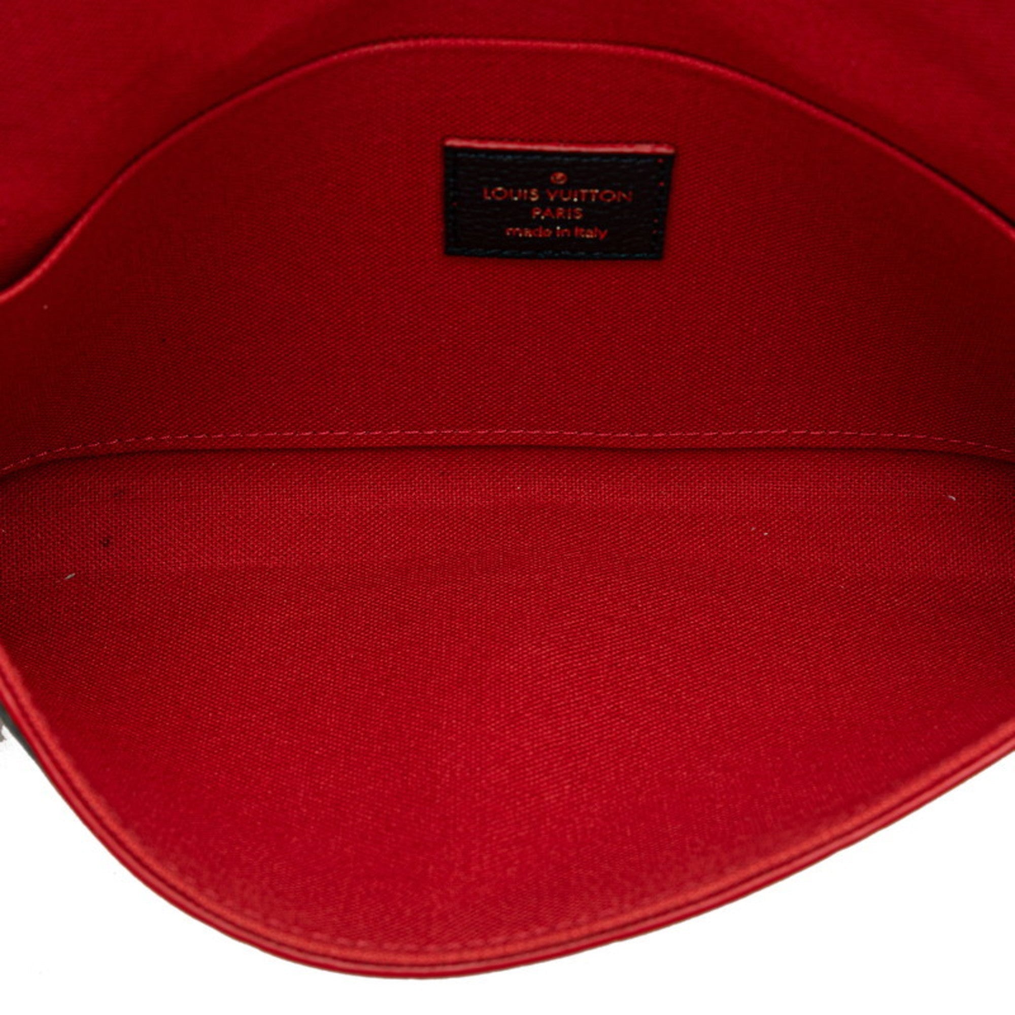Louis Vuitton Marine Rouge Navy Leather Pochette Shoulder Bag (Pre-Owned)