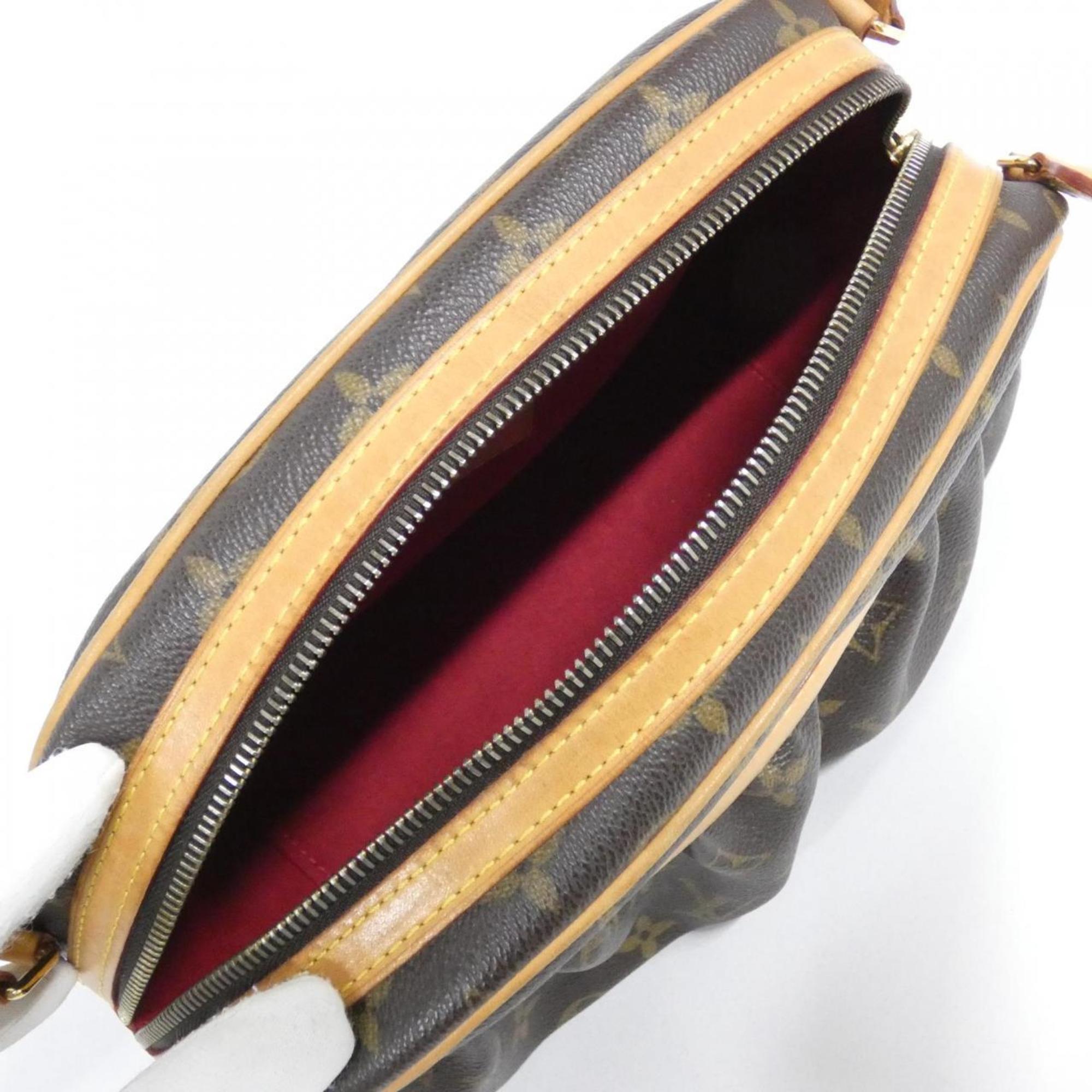 Louis Vuitton Marron Coated Canvas Shoulder Bag (Pre-Owned)