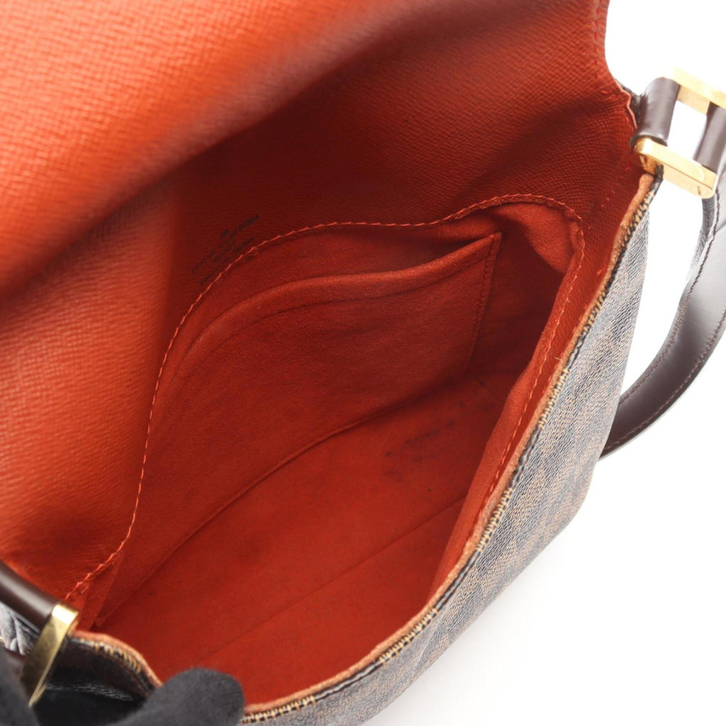 Louis Vuitton Brown Ebene Coated Canvas Leather Shoulder Bag (Pre-Owned)