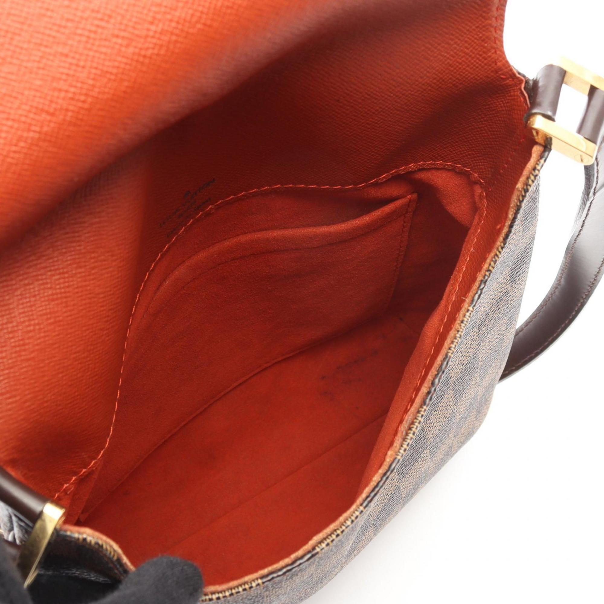 Louis Vuitton Brown Ebene Coated Canvas Leather Shoulder Bag (Pre-Owned)