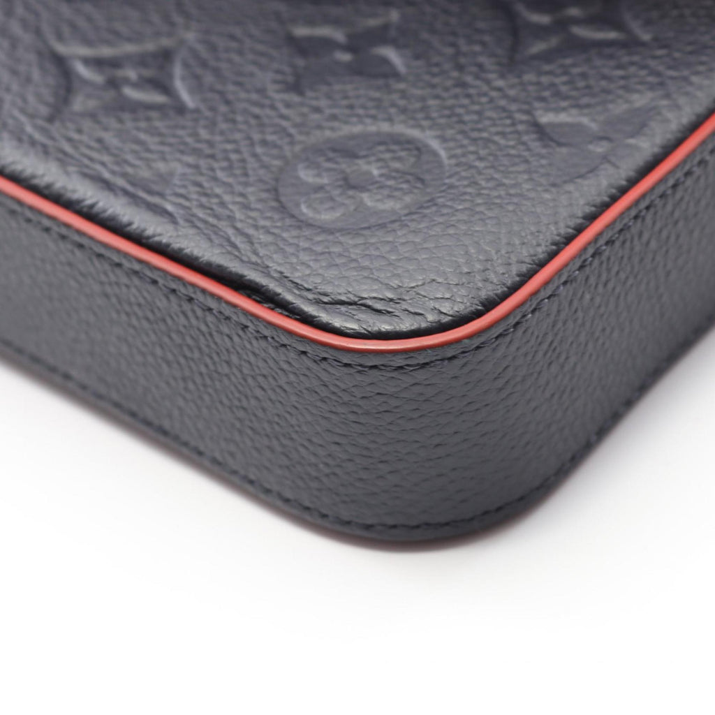 Louis Vuitton Marine Rouge Navy Red Color Monogram Empreinte Pochette Shoulder Bag (Pre-Owned)