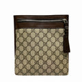 Flat Messenger Bag GG Coated Canvas Small