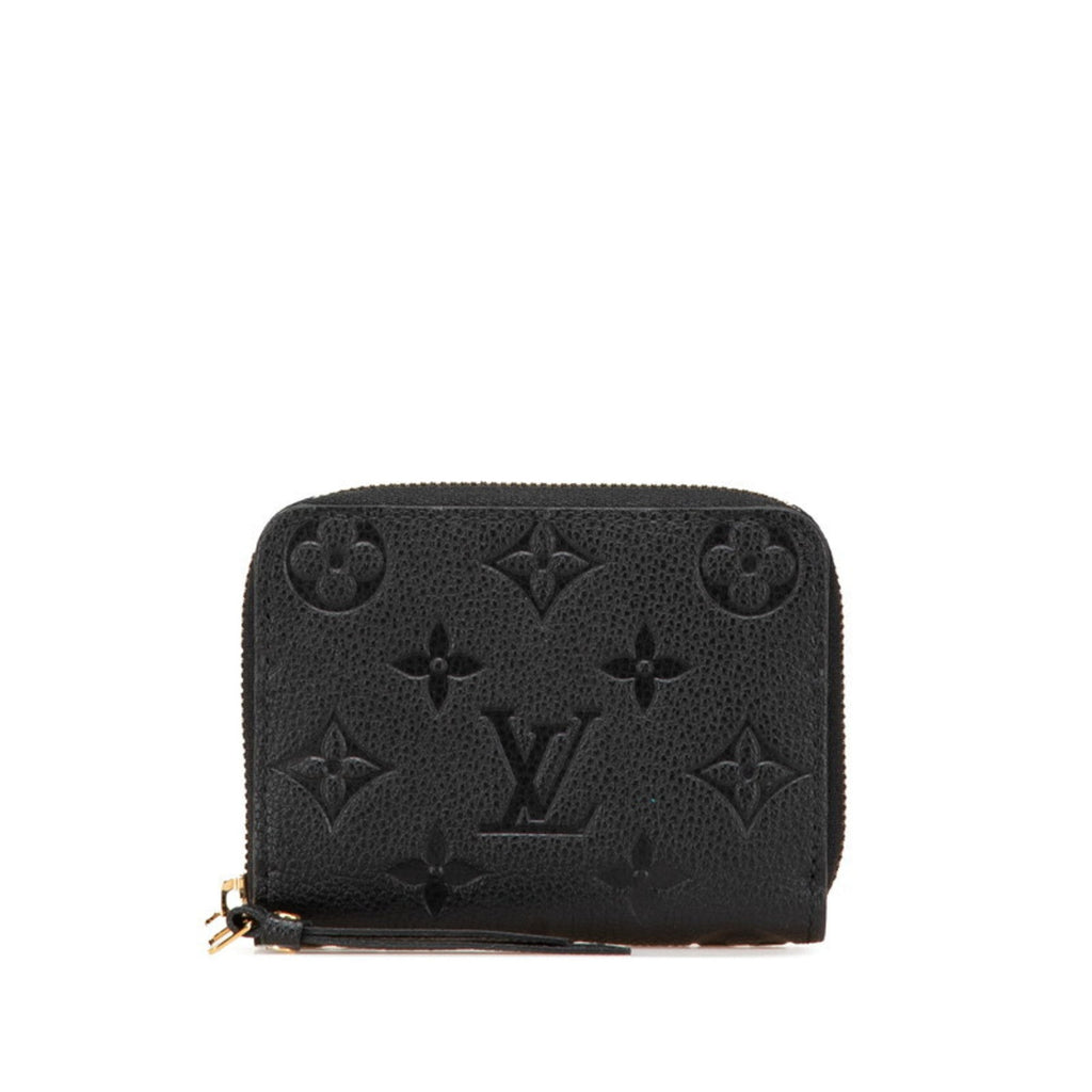 Louis Vuitton Black Noir Leather Coin Purse/Coin Case (Pre-Owned)