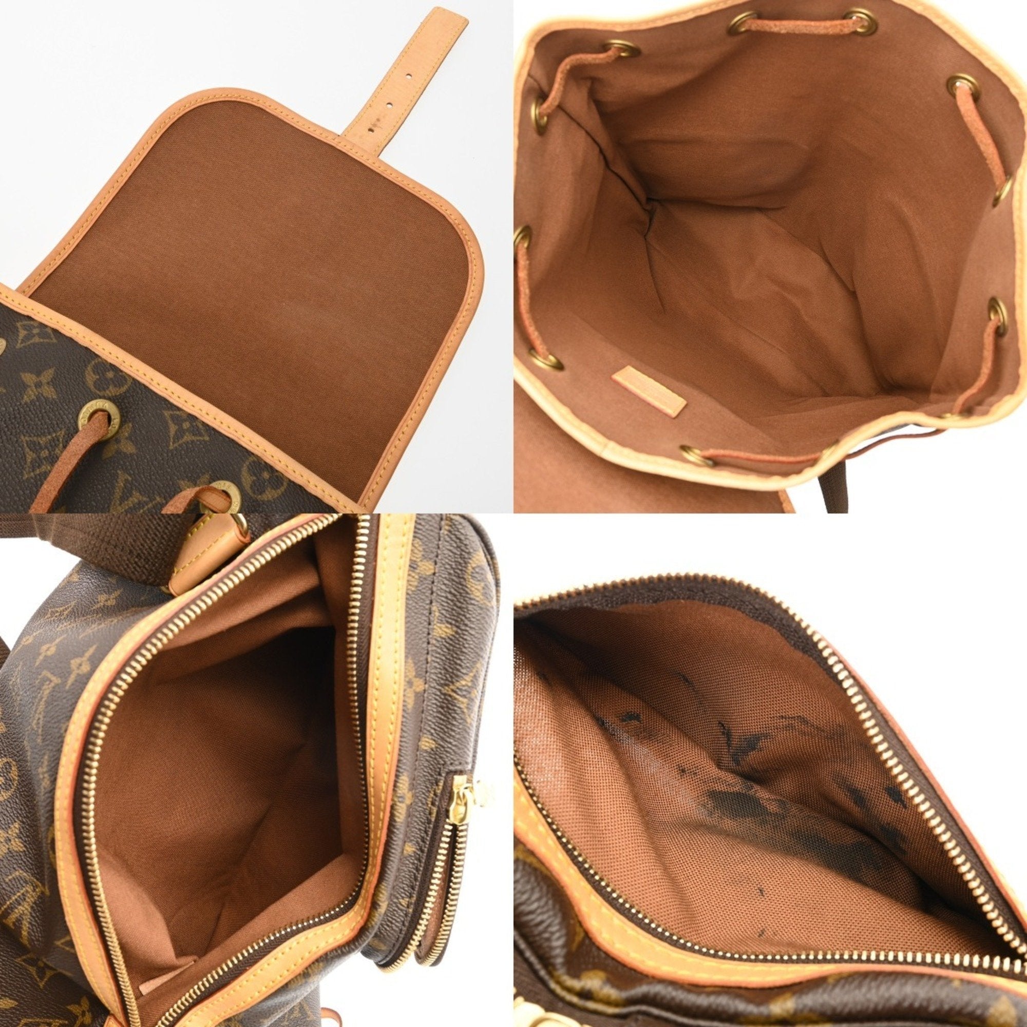 Louis Vuitton Brown Monogram Canvas Backpack (Pre-Owned)