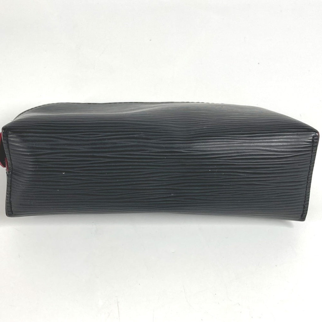 Louis Vuitton Black Noir Pink Epi Leather Pochette Pouch (Pre-Owned)