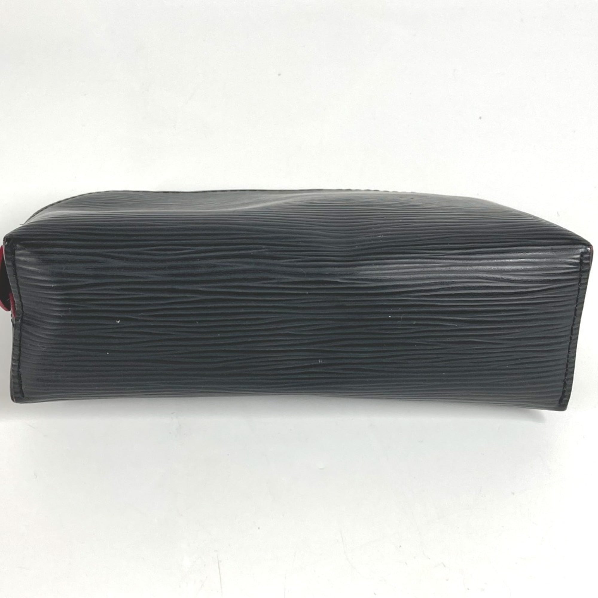 Louis Vuitton Black Noir Pink Epi Leather Pochette Pouch (Pre-Owned)