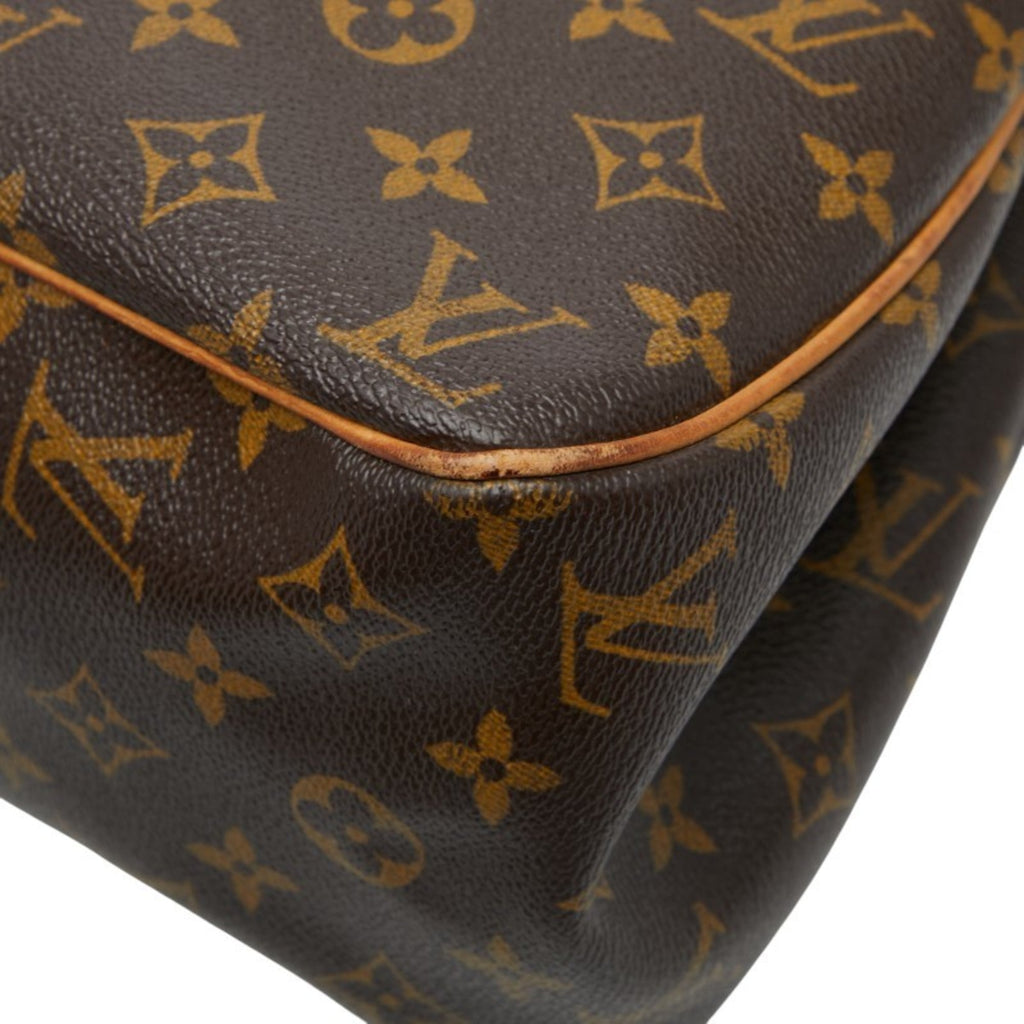 Louis Vuitton Brown Pvc Leather Shoulder Bag Tote Bag (Pre-Owned)