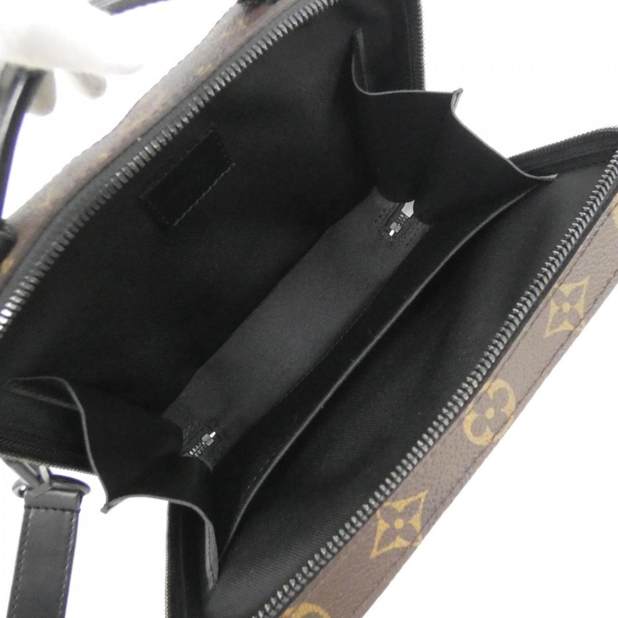 Louis Vuitton Marron Coated Canvas Shoulder Bag (Pre-Owned)