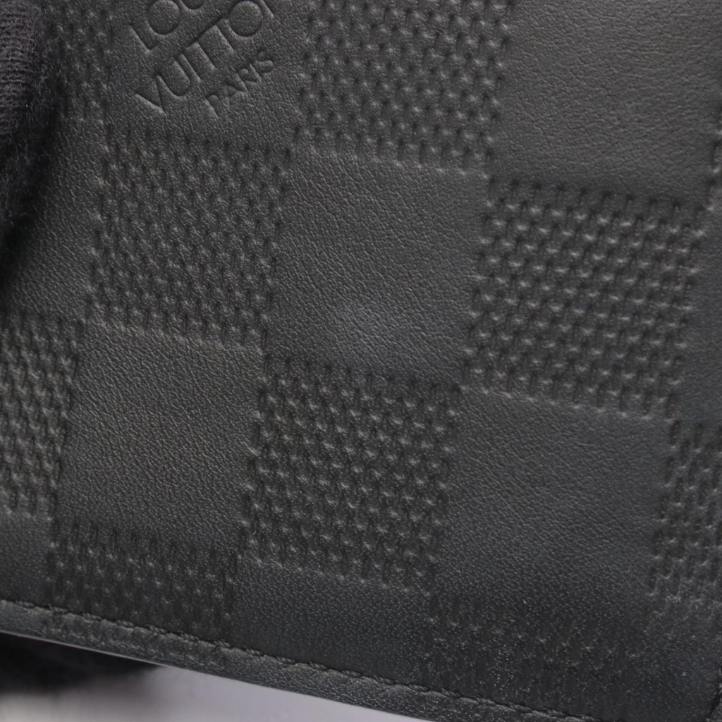 Louis Vuitton Black Infini Onyx Damier Infini Long Wallet (Bi-Fold) (Pre-Owned)