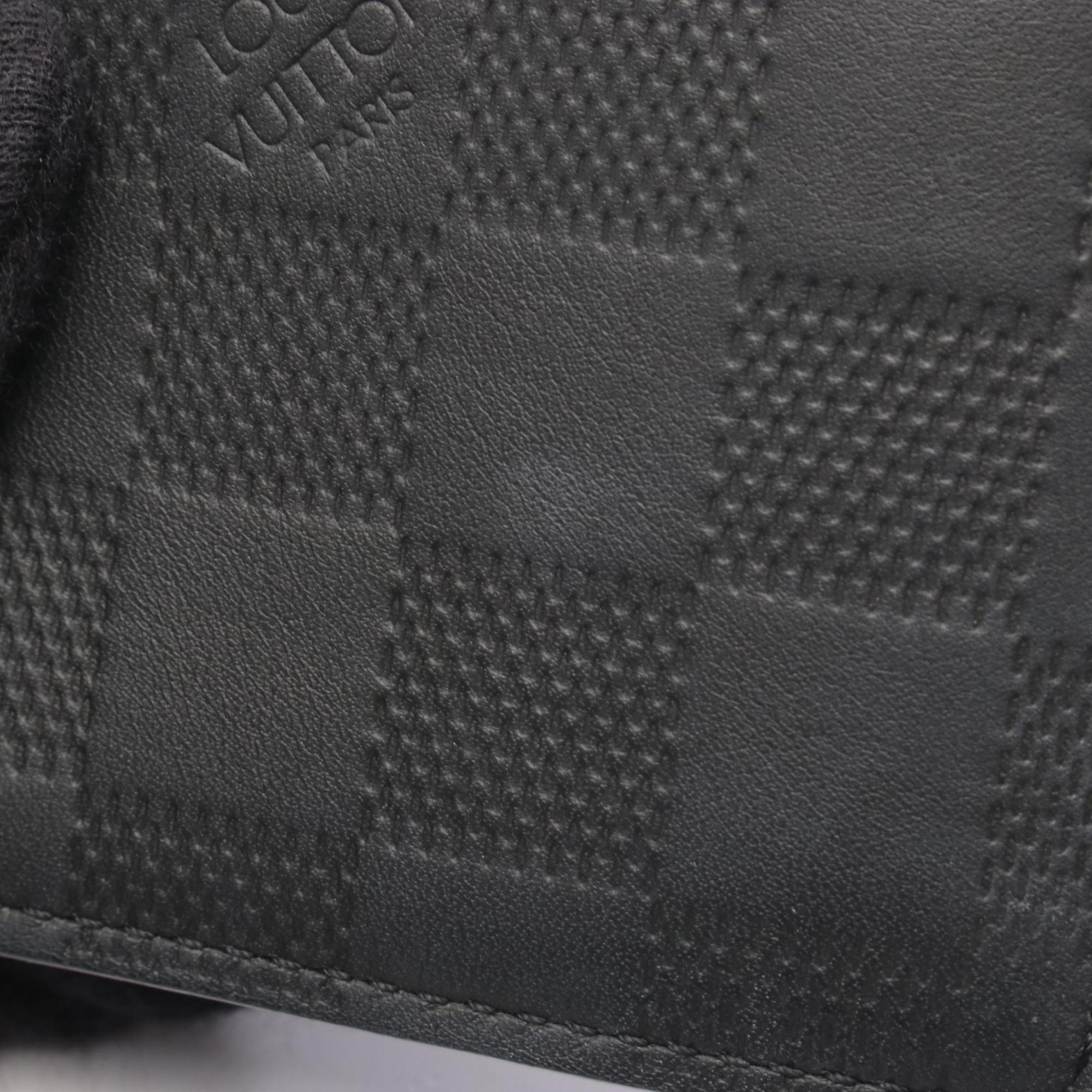 Louis Vuitton Black Infini Onyx Damier Infini Long Wallet (Bi-Fold) (Pre-Owned)