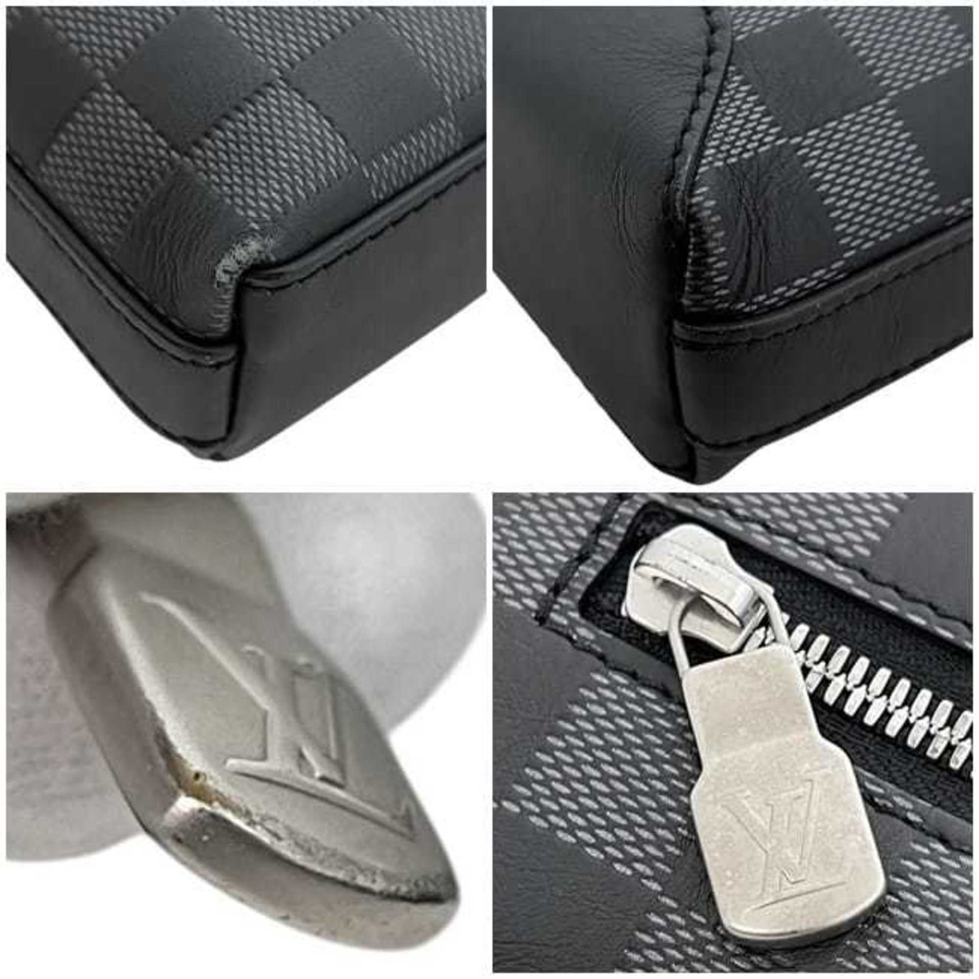 Louis Vuitton Black Damier Infini Leather Shoulder Bag (Pre-Owned)