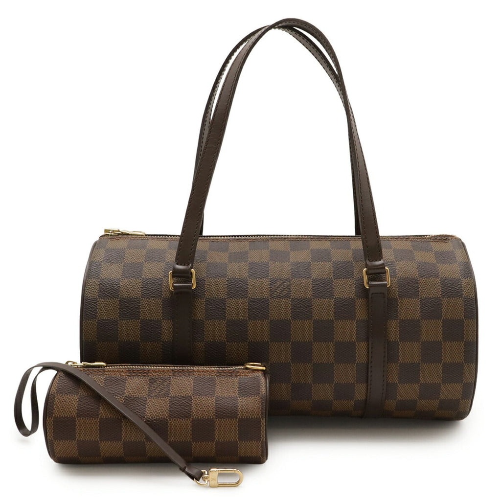 Louis Vuitton Brown Pvc Handbag Pouch Shoulder Bag (Pre-Owned)