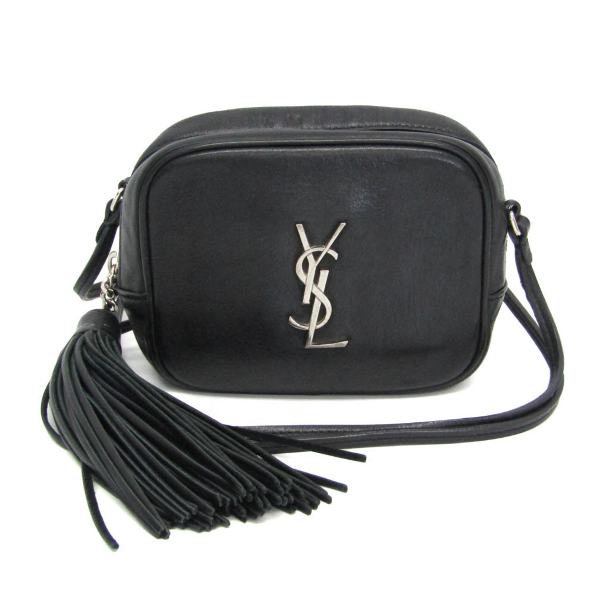Classic Monogram Blogger Crossbody Bag Leather Small
