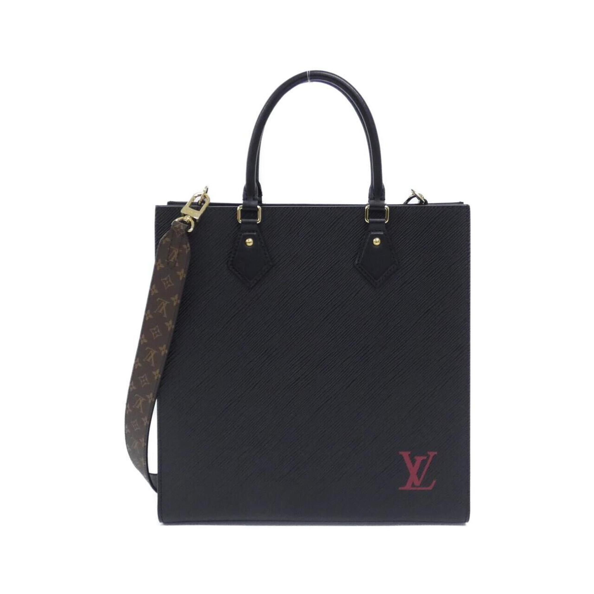 Louis Vuitton Black Leather Handbag (Pre-Owned)