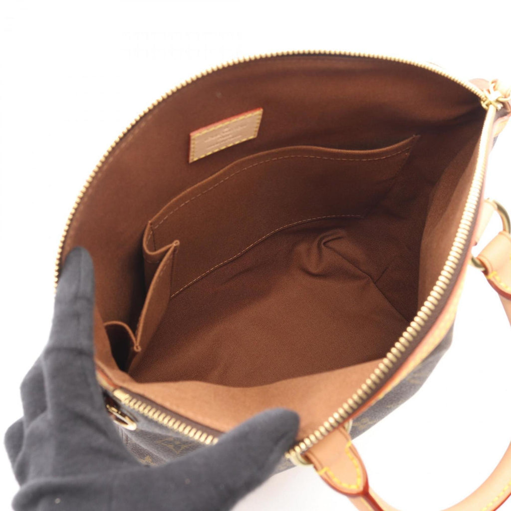 Louis Vuitton Brown Monogram Coated Canvas Leather Handbag (Pre-Owned)