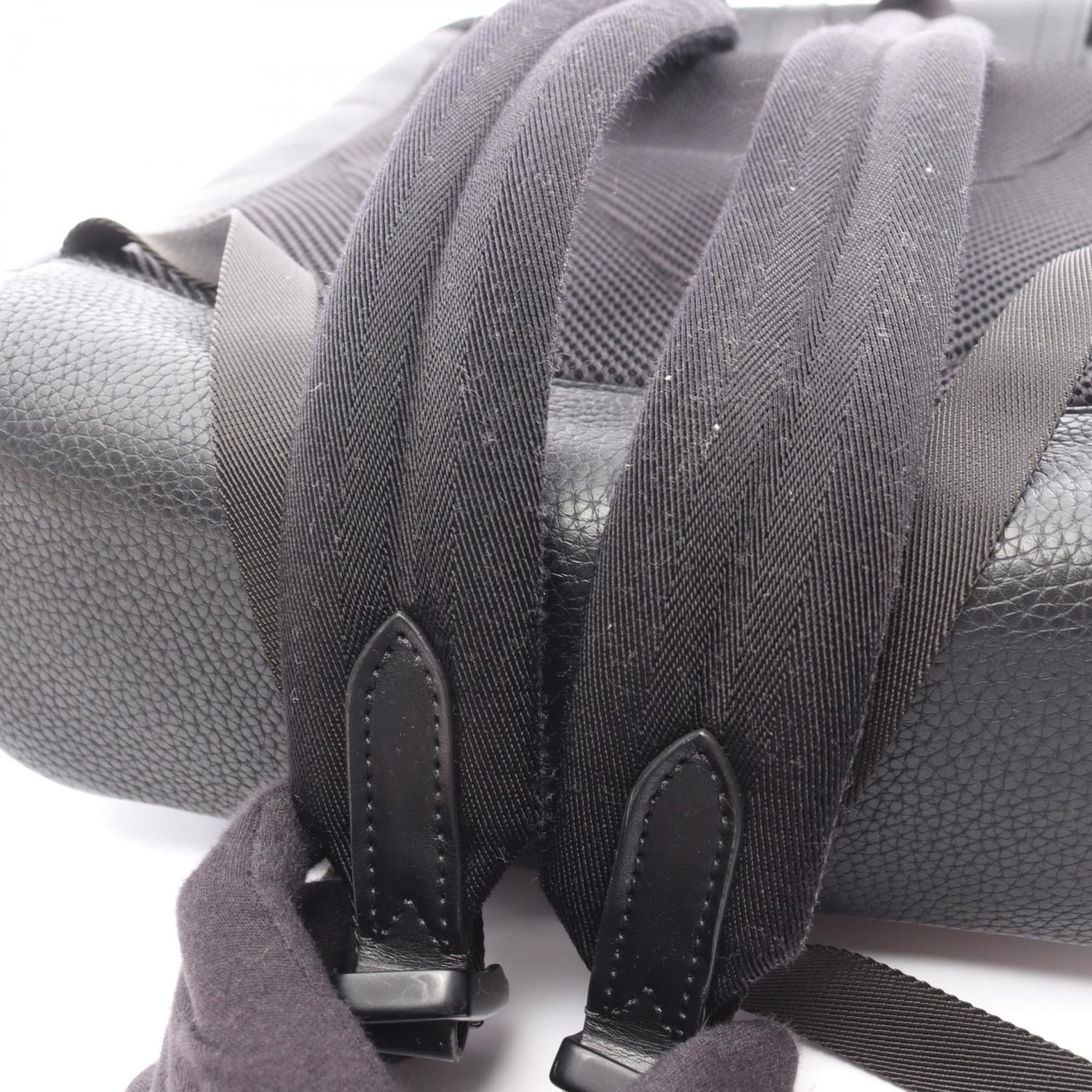 Louis Vuitton Black Leather Backpack (Pre-Owned)