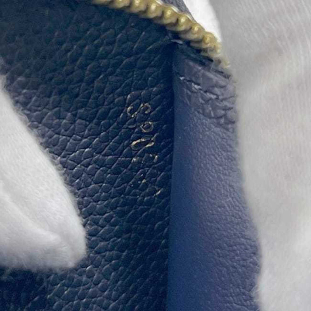 Louis Vuitton Monogram Empreinte Marine Rouge Navy Leather Long Wallet (Bi-Fold) (Pre-Owned)