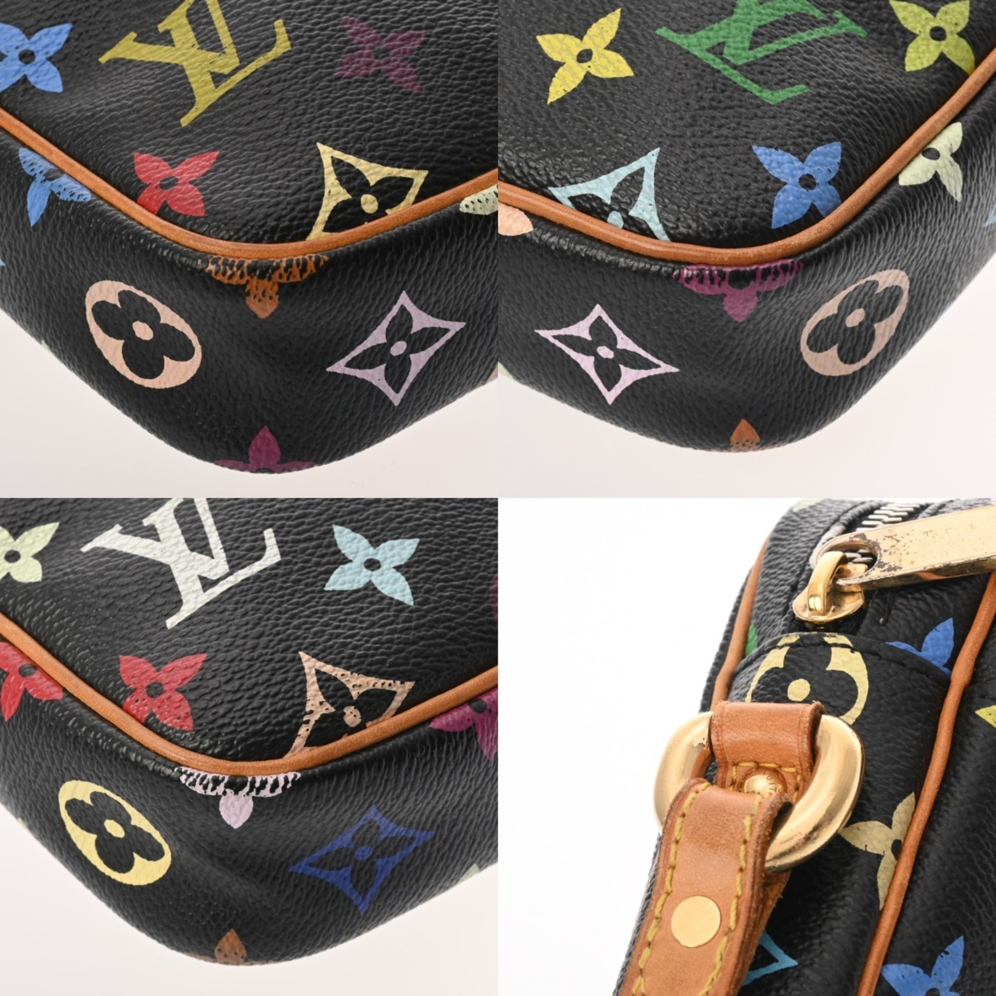 Louis Vuitton Multi-Color Noir Monogram Multicolore Shoulder Bag (Pre-Owned)