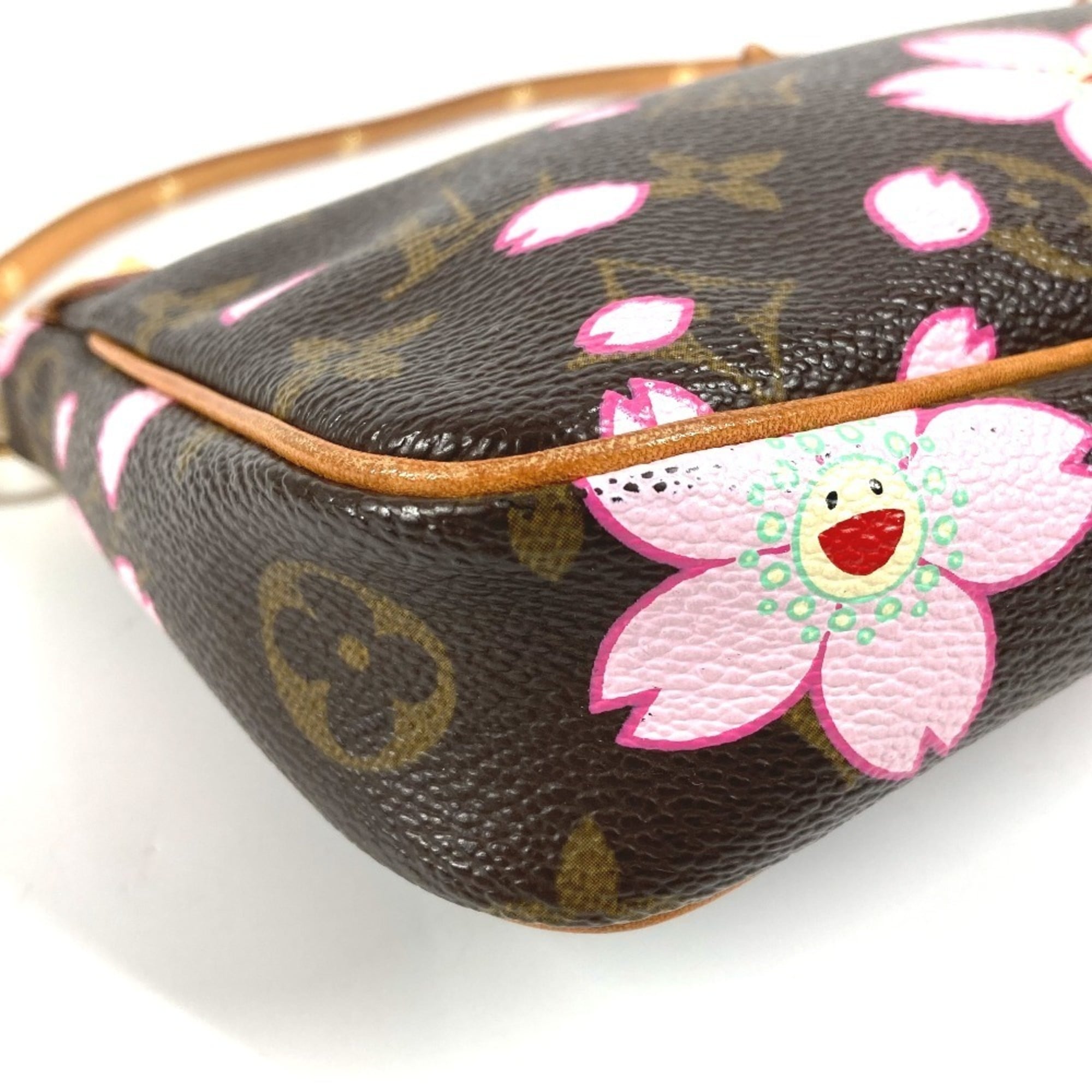 Louis Vuitton Monogram Cherry Blossom Brown Pink Monogram Handbag Shoulder Bag (Pre-Owned)