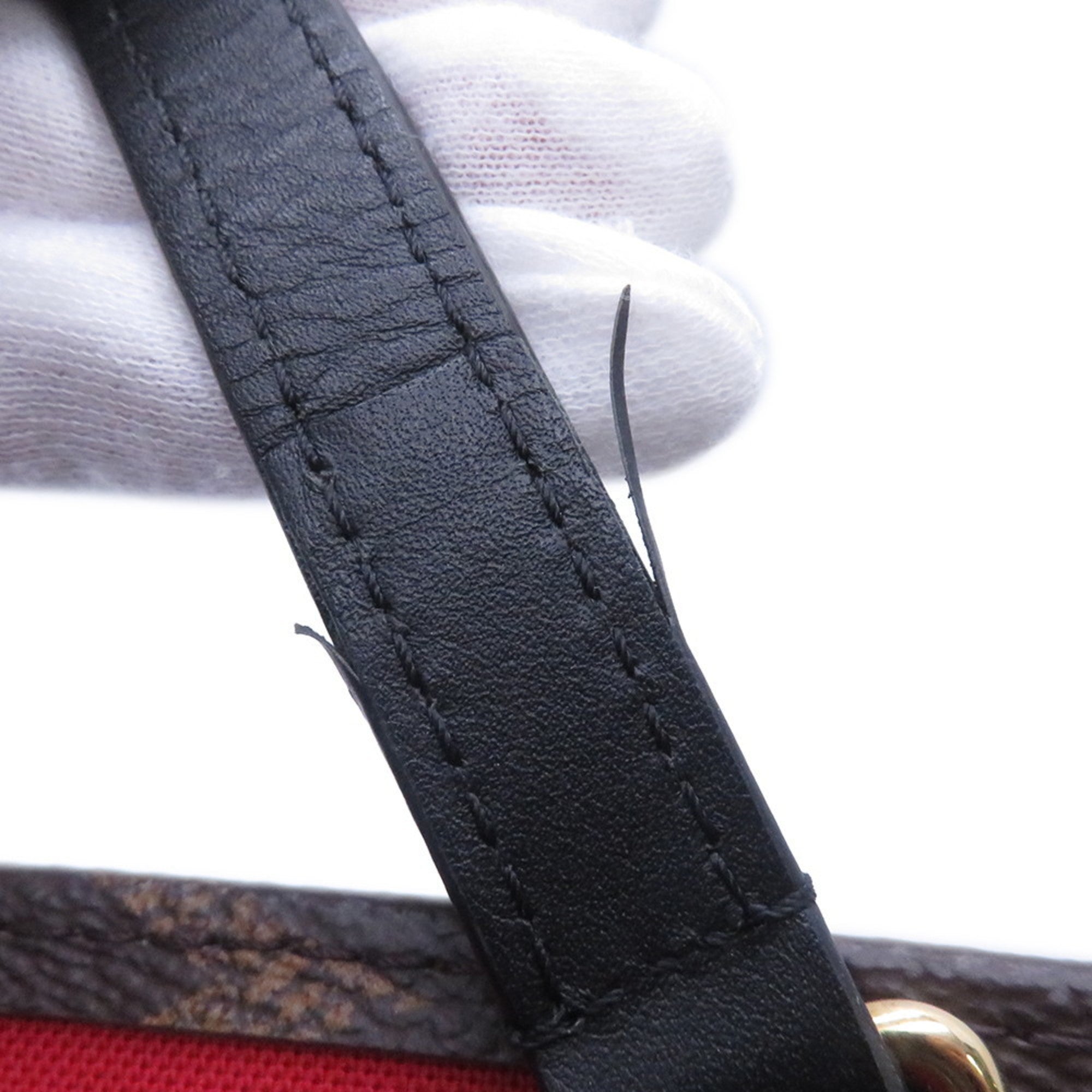 Louis Vuitton Monogram Reverse Red Color Monogram Reverse Monogram Handbag Tote Bag (Pre-Owned)