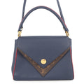 Louis Vuitton Monogram Navy Blue Leather Handbag (Pre-Owned)