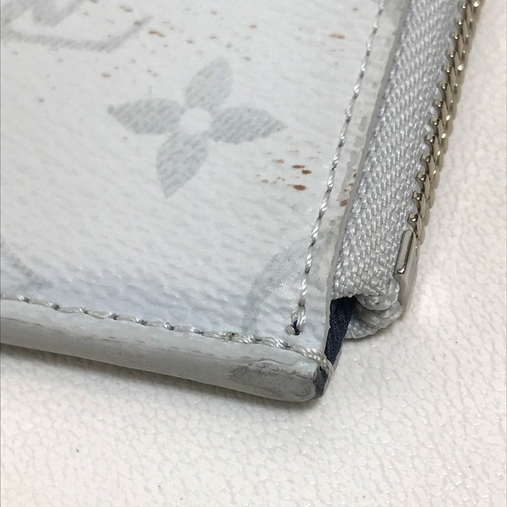 Louis Vuitton Blue Red Color White Monogram Clutch Bag Pochette (Pre-Owned)