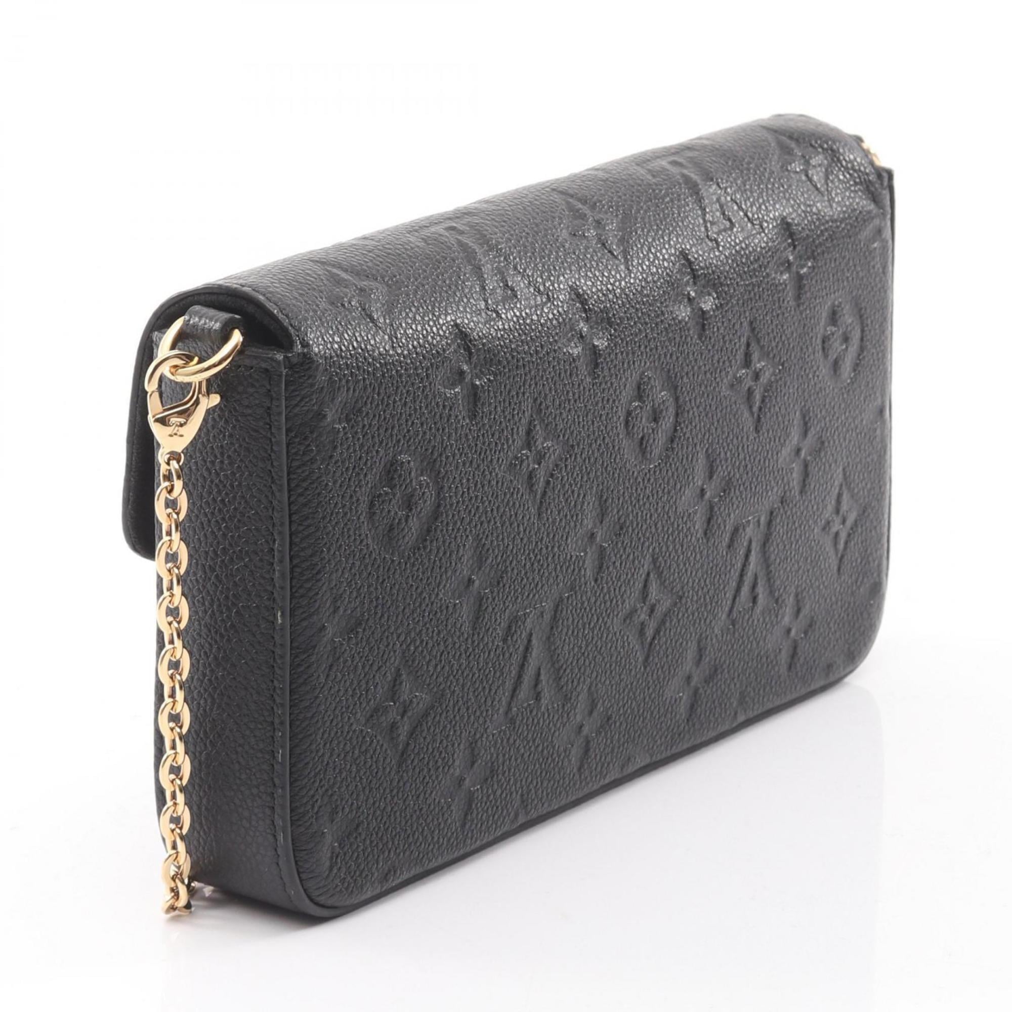Louis Vuitton Black Noir Monogram Empreinte Pochette Shoulder Bag (Pre-Owned)