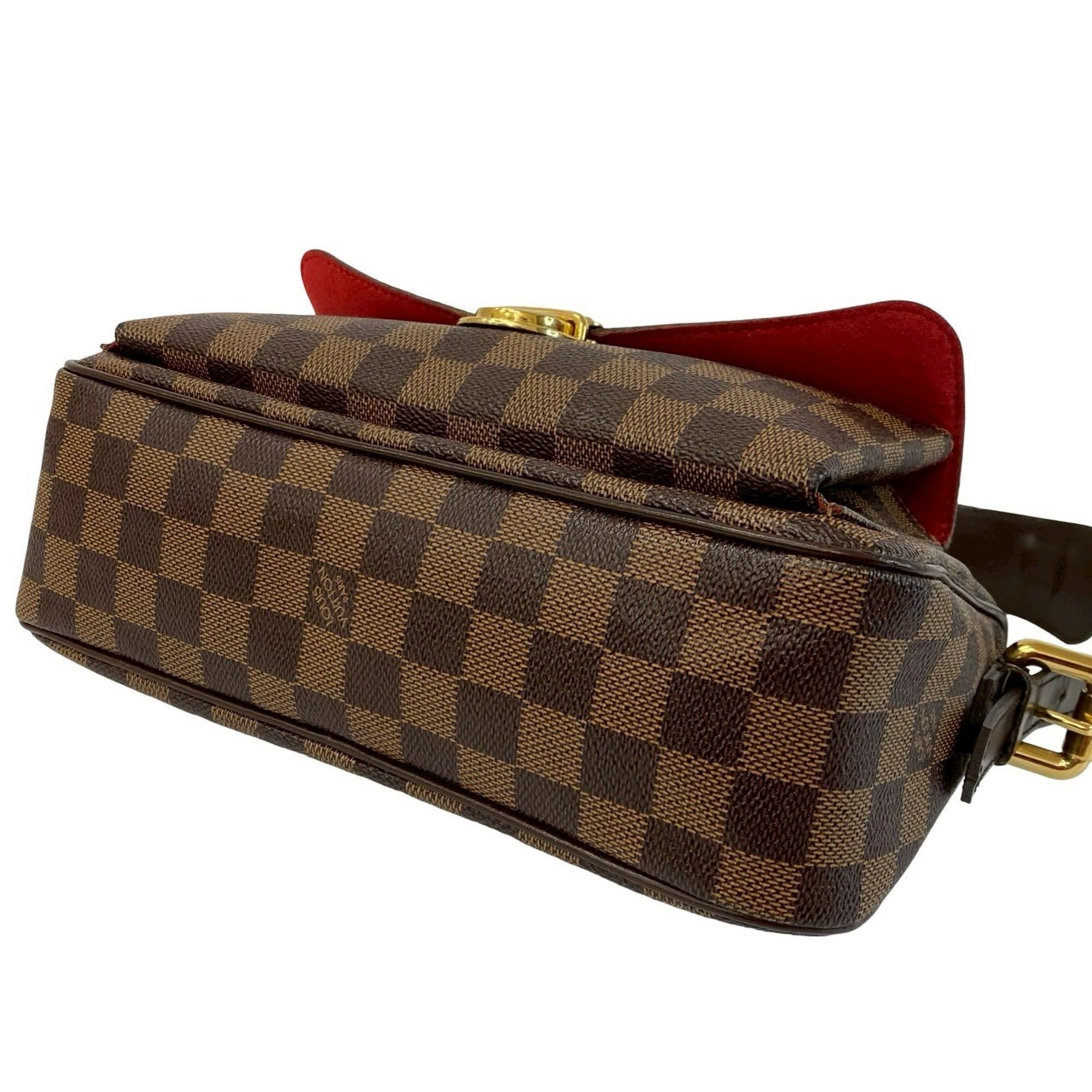 Louis Vuitton Brown Leather Pvc Shoulder Bag Tote Bag (Pre-Owned)