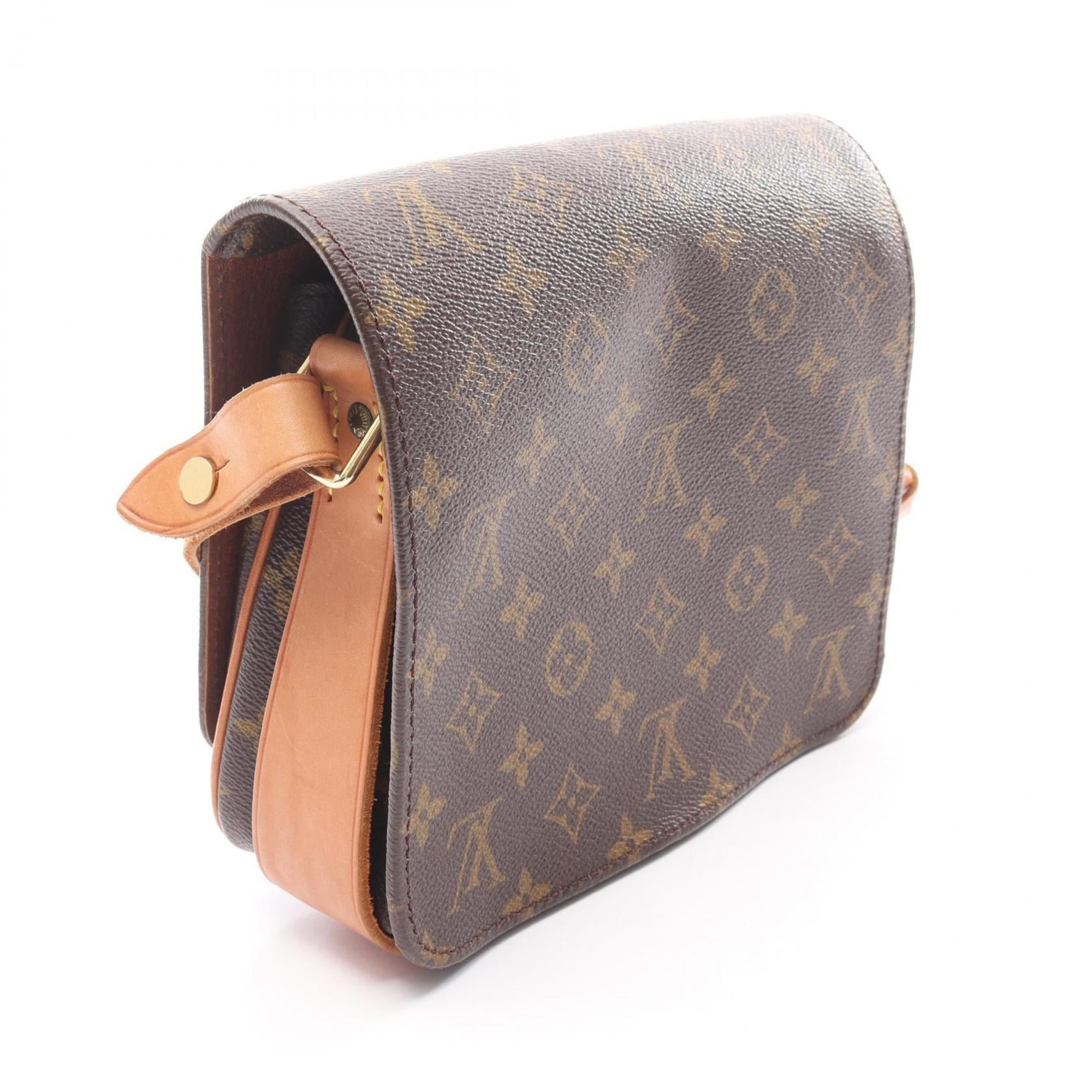 Louis Vuitton Brown Monogram Leather Shoulder Bag (Pre-Owned)