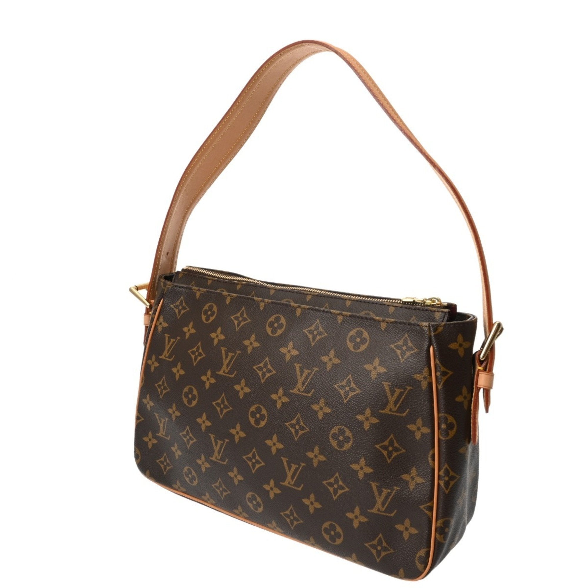Louis Vuitton Brown Monogram Canvas Shoulder Bag (Pre-Owned)
