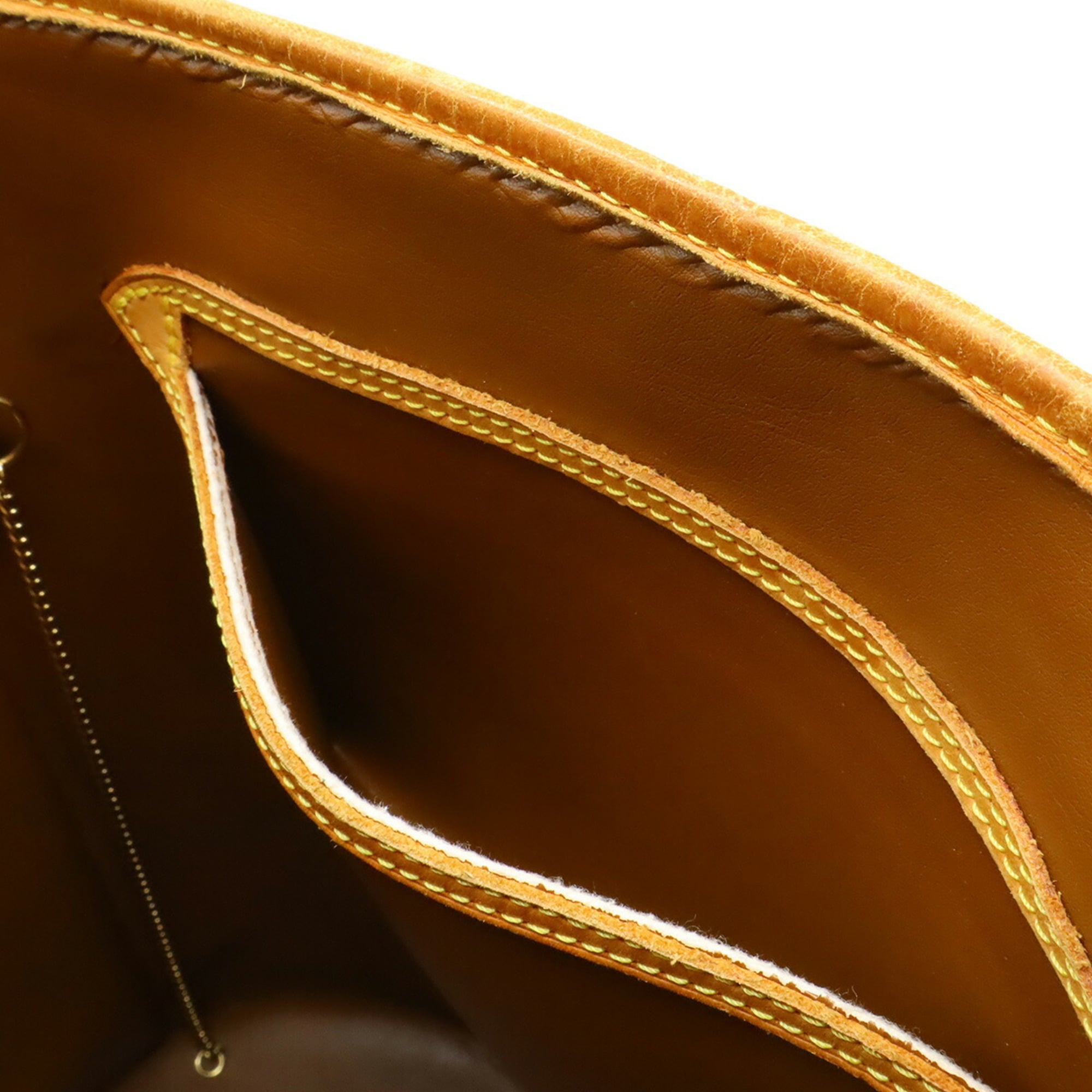 Louis Vuitton Brown Leather Shoulder Bag Tote Bag (Pre-Owned)