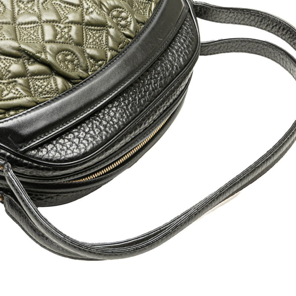 Louis Vuitton Black Khaki Noir Leather Handbag Shoulder Bag (Pre-Owned)