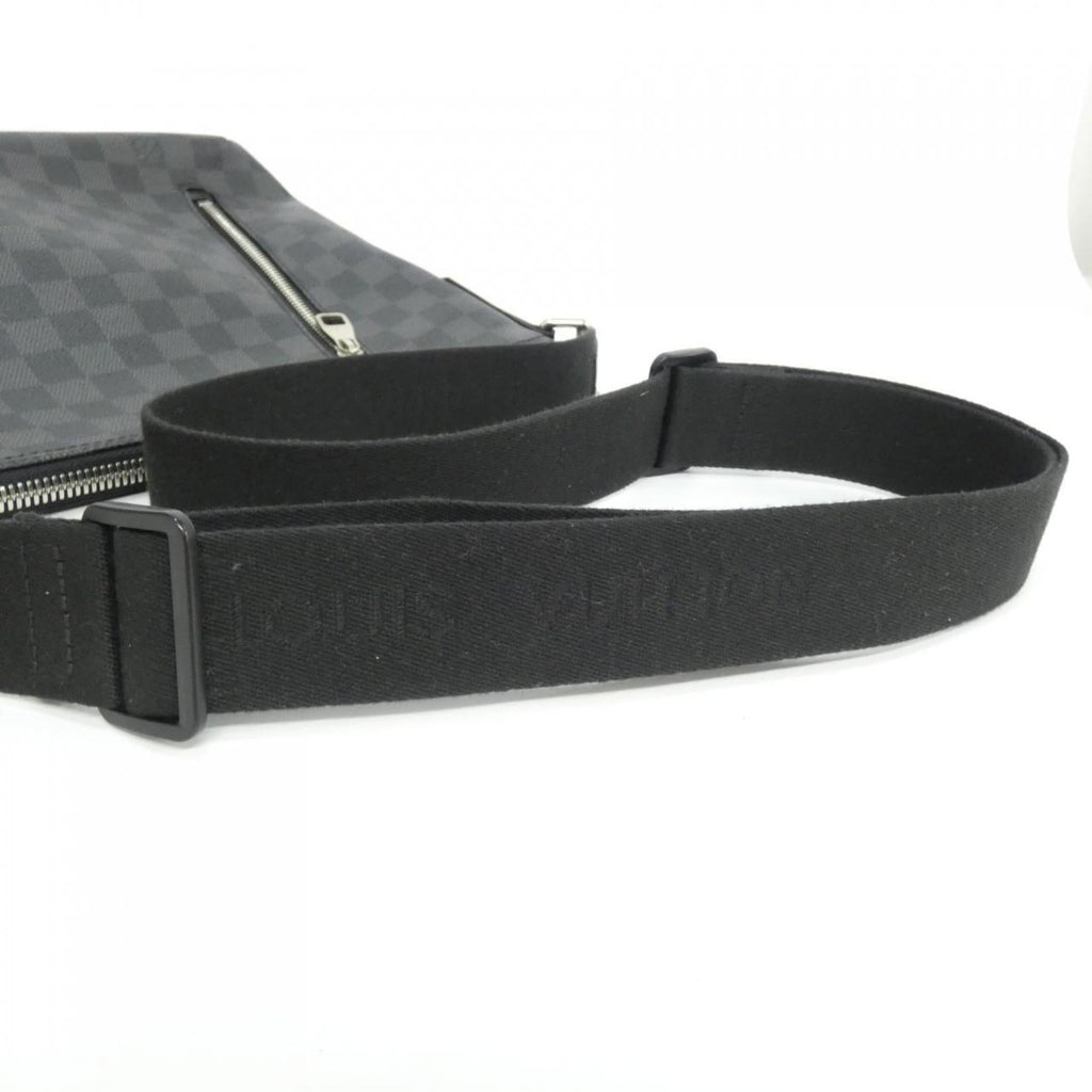 Louis Vuitton Dark Gray Graphite Coated Canvas Shoulder Bag (Pre-Owned)
