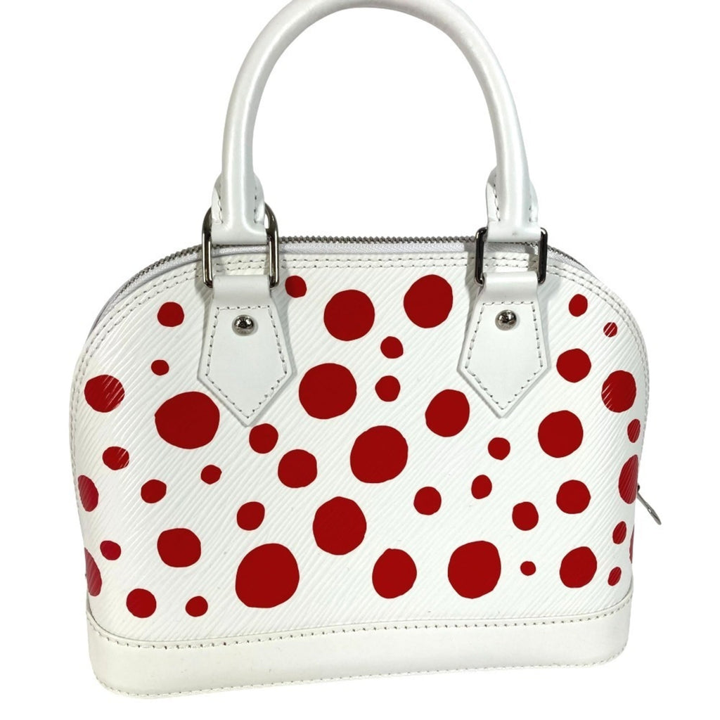 Louis Vuitton Yayoi Kusama Red Color White Epi Leather Handbag Shoulder Bag (Pre-Owned)