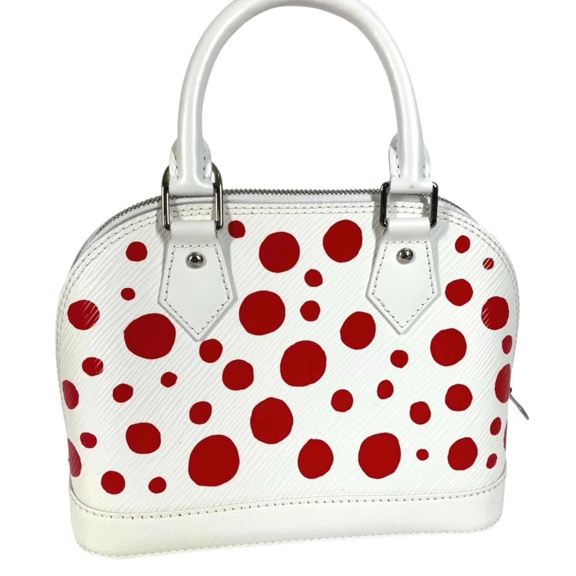 Louis Vuitton Yayoi Kusama Red Color White Epi Leather Handbag Shoulder Bag (Pre-Owned)