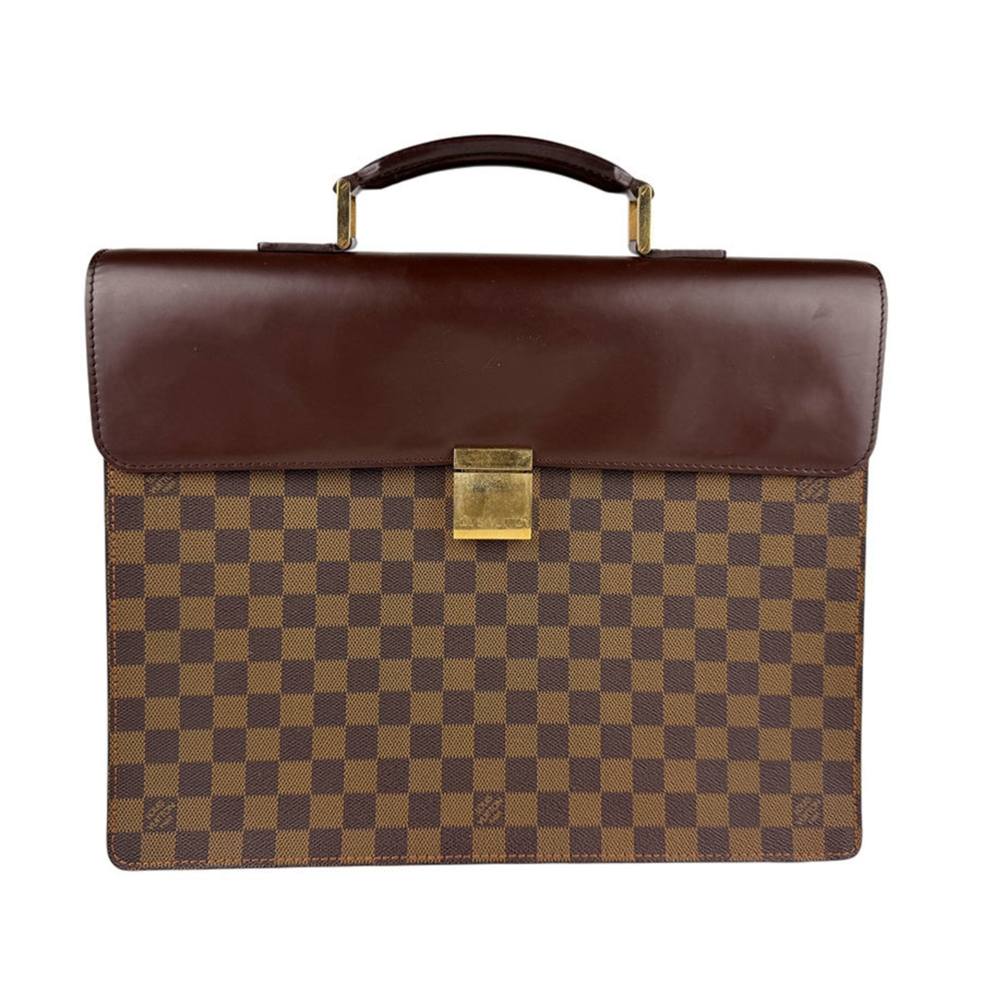 Louis Vuitton Brown Damier Canvas Handbag (Pre-Owned)