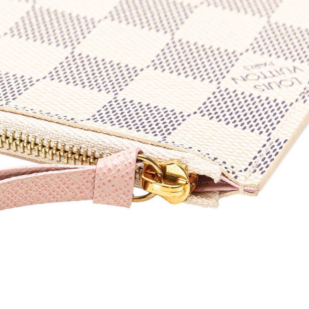 Louis Vuitton Damier Azur Ivory Pvc Leather Pochette Shoulder Bag (Pre-Owned)