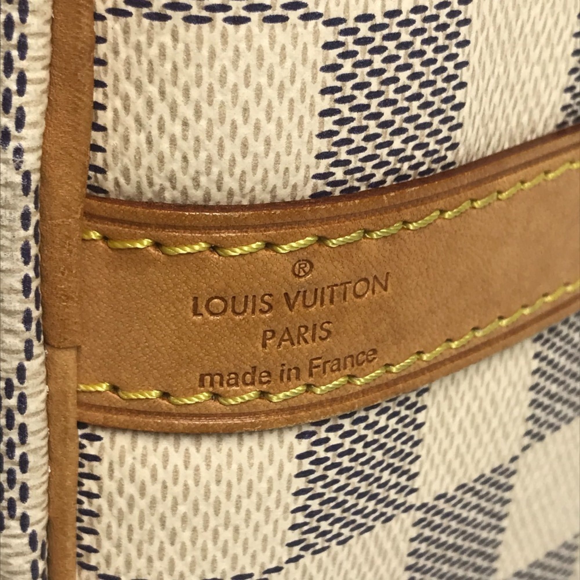 Louis Vuitton Damier Azur White Damier Azur Boston Bag Handbag Shoulder Bag (Pre-Owned)
