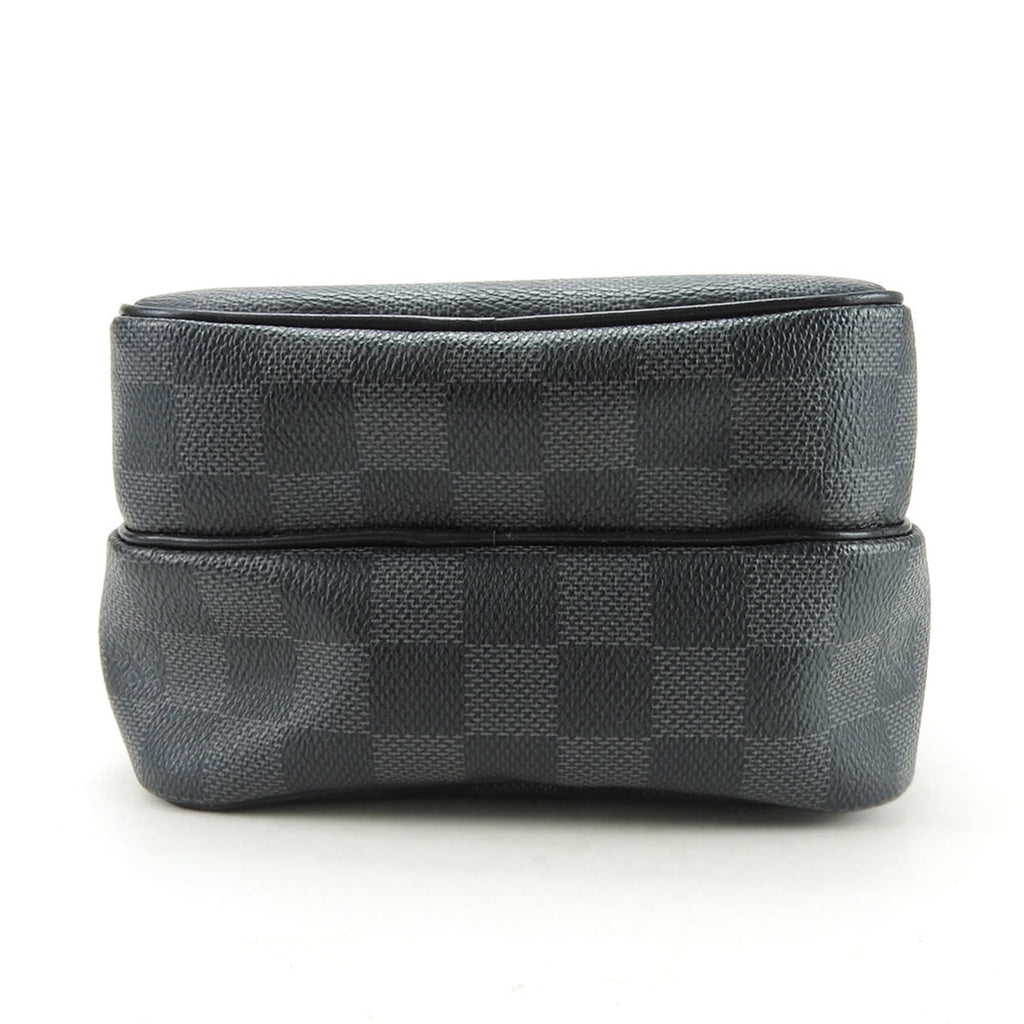 Louis Vuitton Damier Graphite Black Gray Damier Graphite Pochette Shoulder Bag (Pre-Owned)