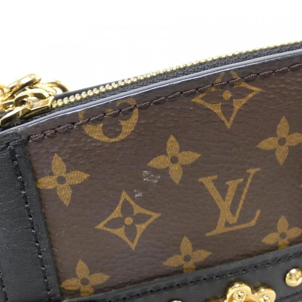 Louis Vuitton Marron Coated Canvas Shoulder Bag (Pre-Owned)