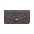 Louis Vuitton Brown Rose Ballerine Coated Canvas Long Wallet (Tri-Fold) (Pre-Owned)