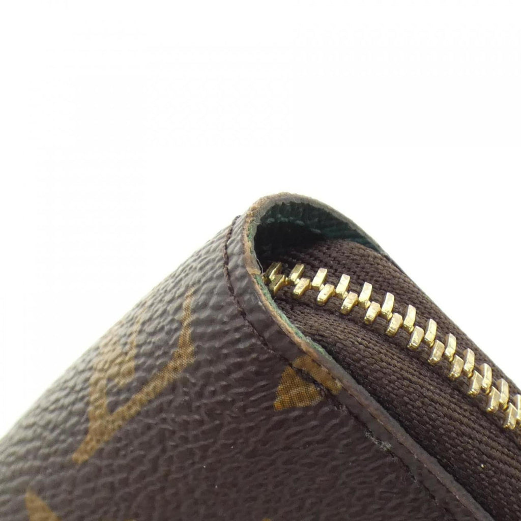 Louis Vuitton Marron Coated Canvas Long Wallet (Bi-Fold) (Pre-Owned)