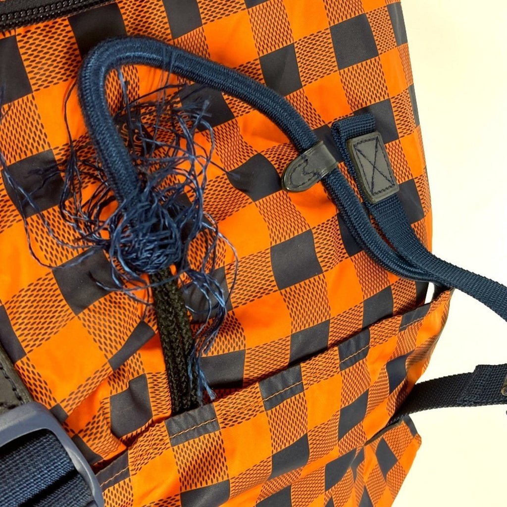 Louis Vuitton Damier Canvas Navy Orange Nylon Backpack (Pre-Owned)