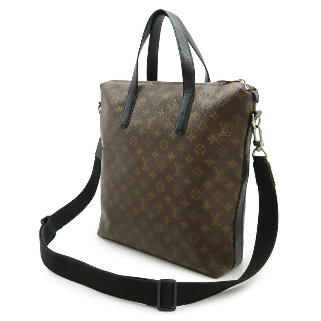 Louis Vuitton Black Brown Monogram Monogram Shoulder Bag Tote Bag (Pre-Owned)