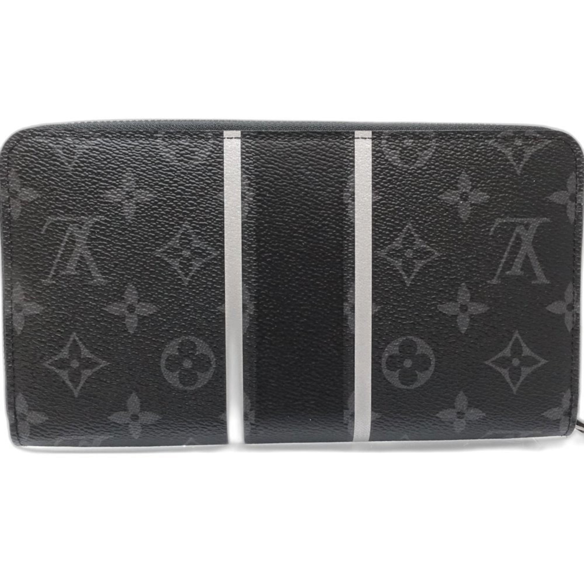 Louis Vuitton Monogram Eclipse Noir Monogram Eclipse Long Wallet (Bi-Fold) (Pre-Owned)