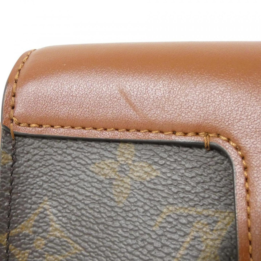 Louis Vuitton Caramel Marron Coated Canvas Leather Shoulder Bag (Pre-Owned)